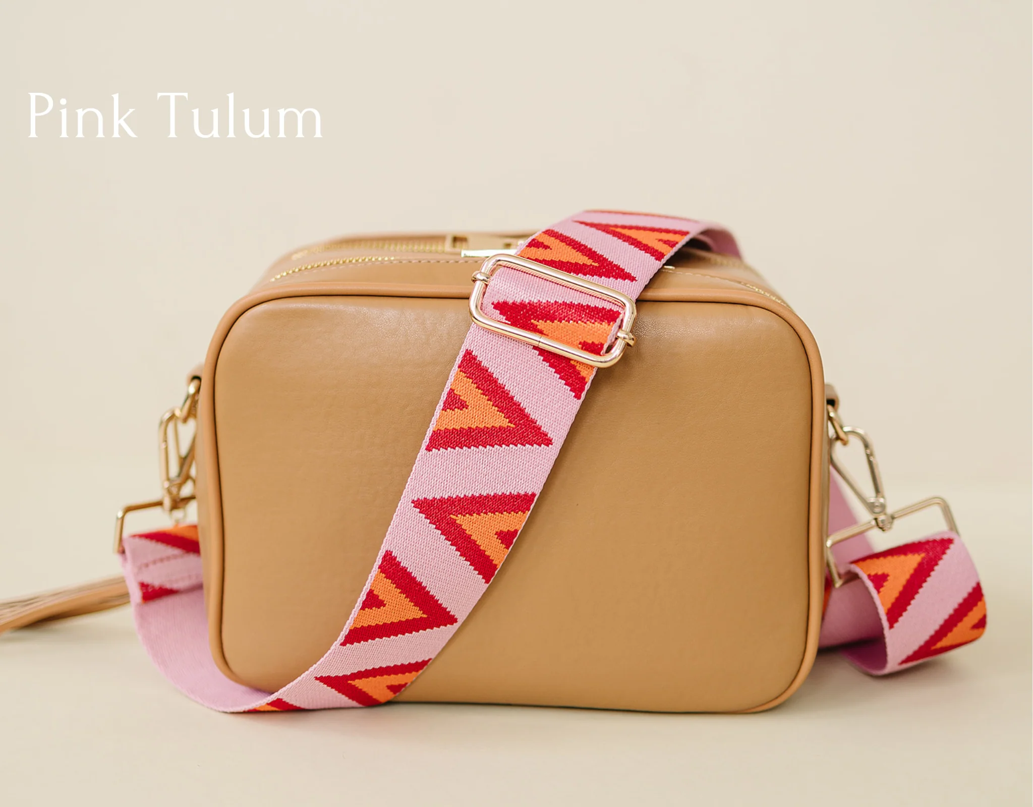 Pink Tulum Crossbody Bag Strap - Image 3